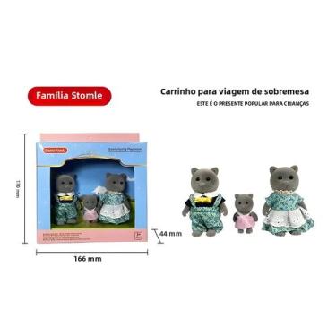 Imagem de Playset Mini Floresta com Família de Coelho e Urso - Brinquedo DIY par