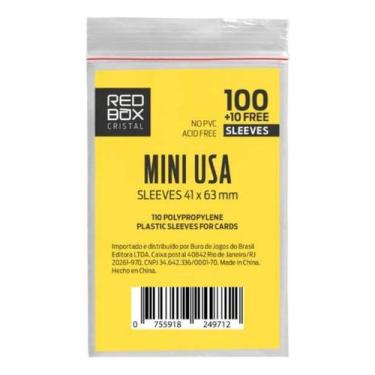 Imagem de Protetor De Cartas Red Box Mini Usa 100 Und. 41 X 63mm - Buro Red Box
