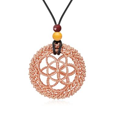 Imagem de nitaru Anel Tensor Lotus of Life - Cúbico sagrado 144 MHz e cubo perdido 177 MHz, Cobre, Sem Pedra Preciosa