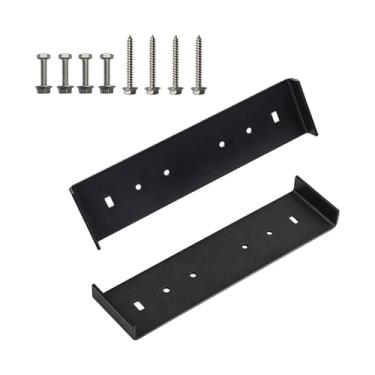 Imagem de WeiLaiKeQi 2x Suportes de Caixa de Correio Acessórios de Suporte de Fixação de Caixa de Correio Ferro Resistente com Parafuso de Montagem para Comunidade