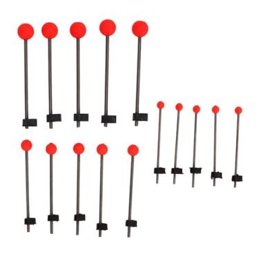 Imagem de 15pcs haste de pesca gelo dicas de mola bola de mola resistente a baixa temperatura boa tenacidade