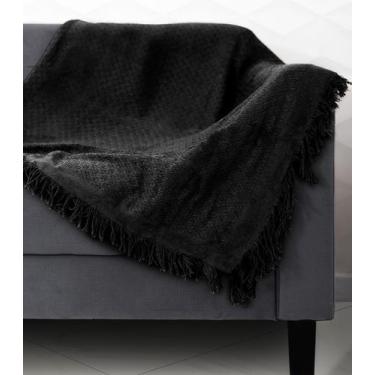 Imagem de Manta Para Sofá Tapetes Junior Preto - Tapetes Júnior, UN, Preto