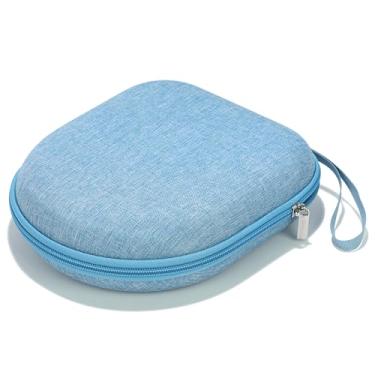 Imagem de Ginsco Capa de fone de ouvido universal compatível com JBL Tune 510BT 720BT, Sony WH-CH 720N/WH-CH520, Soundcore Q20/Q30 BERIBES KVIDIO TOZO etc, capa rígida para transporte de viagem (azul claro)