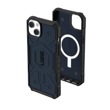 Imagem de Capa UAG projetada para iPhone 14 Plus Blue Mallard 6,7" Pathfinder ímã integrado compatível com carregamento MagSafe Slim Leve à prova de choque capa protetora robusta à prova de quedas da URBAN ARMOR GEAR