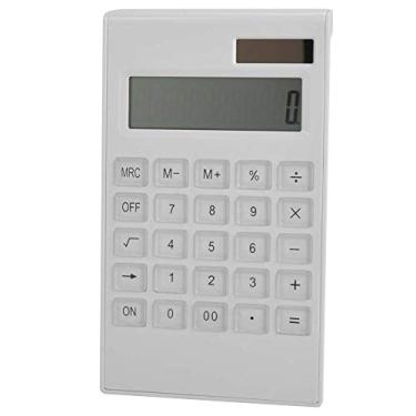 Imagem de AYNEFY Calculadora Científica de Desktop Com Botão de Vidro, Energia Dupla, Tela de 12 Dígitos para Estudantes,