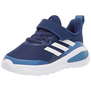Imagem de adidas Tênis de corrida unissex infantil Fortarun Cross Trainer, Azul vitória/branco/azul foco, 4 Infant