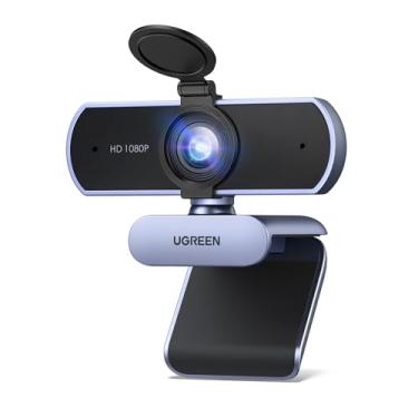 Imagem de UGREEN Webcam Full HD 1080P com Microfone, Campo de Visão de 85°, Redução de Ruído, USB Plug and Play, Correção Automática de Luz, Adequada para Streaming/Conferência, Zoom/Skype/YouTube
