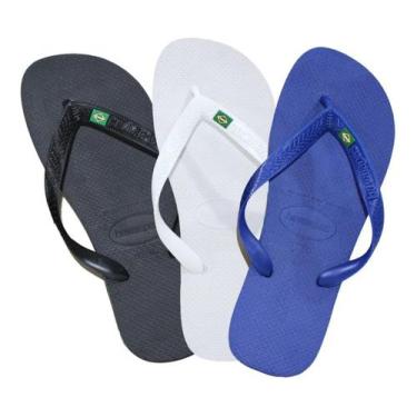 Imagem de Chinelo De Dedo Casual Dia a Dia Praia Bandeira do Brasil Havaianas - 