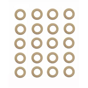 Imagem de HAISDA 20 peças de canivete de bolso EDC junta de arruela de latão para trava Bugout 535, arruelas de pino pivô, substituição de junta de calço de meson, facas dobráveis, rolamento de anel de almofada