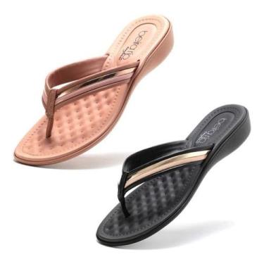 Imagem de Chinelo Tamanco Beira Rio de Dedo 8224.804 Feminino, Preto, 38