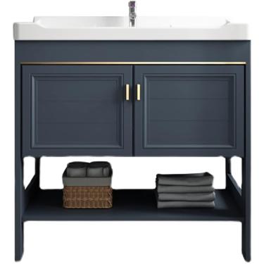 Imagem de Conjunto De Armário De Cozinha Com Topo De Pia E Conjunto Combo, Pia Única, Estação De Lavagem De Banheira De Lavanderia Com Prateleiras De Armazenamento, P, Cabinet, 71 * 48cm/28 * 18.8in