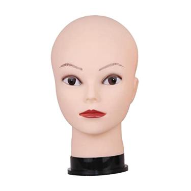 Imagem de Esquirla Manequim PVC Manequim Cabeça Peruca Óculos Chapéus Expositor de Jóias, Maquiagem branca