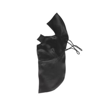 Imagem de simhoa Máscara facial feminina, cobertura total do rosto, proteção solar ergonômica para adultos, respirável para caminhadas, esportes, escalada, ciclismo e, Preto