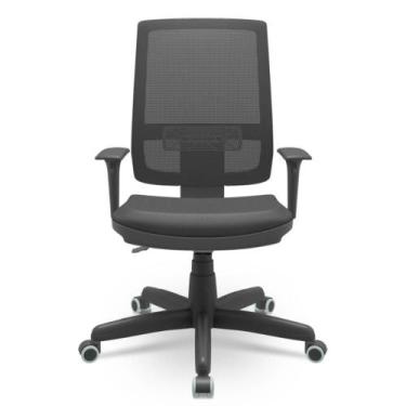 Imagem de Cadeira Brizza Back System Braços Reguláveis material sintético - Plax