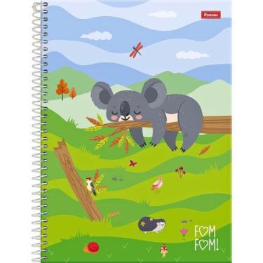 Imagem de Caderno Espiral Capa Dura Universitário Fom Fom 80 Folhas FORONI