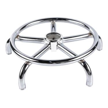Imagem de oshhni Base de cadeira de beleza com rodinhas redondas, peça de reposição universal para banco de vaidade, base de cadeira de spa para salão de beleza e