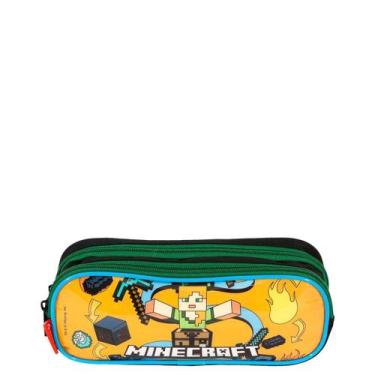 Imagem de Estojo 2 Comp Minecraft M Funtage - Colorido Colorido Unico