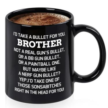 Imagem de Maustic Presentes para irmão, presentes engraçados de irmão, caneca de café de irmão, presentes de aniversário de Natal para irmão, presentes de irmão de irmã irmão, presentes de mordaça para irmão,