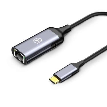 Imagem de Adaptador rj45 cabo de rede tipo C  / usb c / type c - Gshield