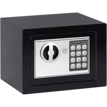 Imagem de Cofre Digital Eletrônico Com Teclado Numérico e Chave de Segurança, 2 Chave Extra, Doméstico, Cofre Pessoais, Documentos, Joias, Hotel, Escritório, Casa, Cofres De Dinheiro, Fechadura Eletrônica