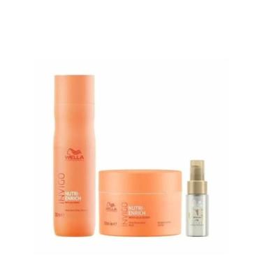 Imagem de Wella Nutri-Enrich Sh 250ml + Masc 150ml + Oleo Light 30ml - Wella pro