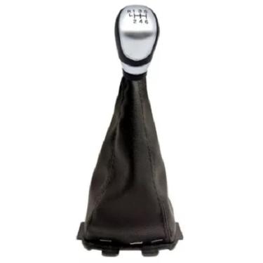 Imagem de Coifa + Manopla Prata Câmbio Ecosport 6M Preta 2013 A 2020