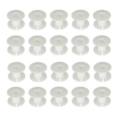 Imagem de Jectse 20pcs Abs Reutilizáveis ​​de Arames, Organizador para Crossovers de Alto -falantes, Cabos, Bobinas Indutivas Com 20 Carretéis Vazios para Enrolamento e Organização