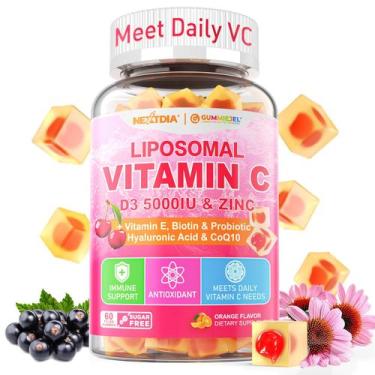 Imagem de Suplemento de vitamina C lipossomal Nextdia 200/1000 mg + D3 5000 UI