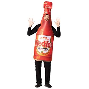 Imagem de Rasta Imposta Fantasia de Halloween Frank's Red Hot Sauce Bottle Buffalo Spicy Condimento Divertido Vestir Fantasia Masculina Feminina, Adulto Tamanho Único