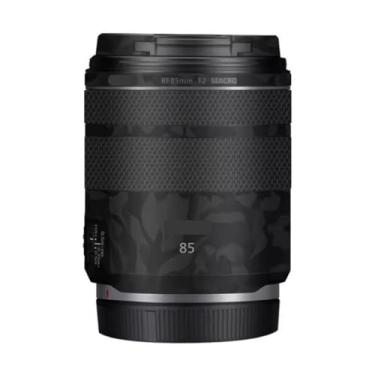 Imagem de 85 2 Adesivos de película de lente de câmera anti-arranhões para Canon RF 85 mm F2 Coat Vinil Película Protetora Decalques (Shadow Camo Preto)