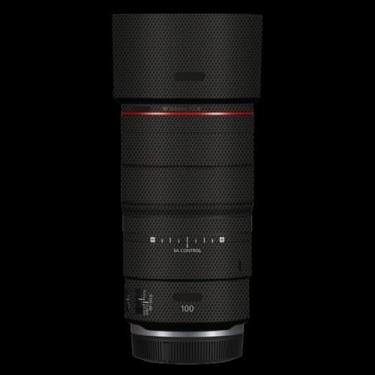 Imagem de 100 2.8 Lente Cap Skin Anti-Scratch Adesivo de Câmera para Canon RF 100 mm F2.8 Película Protetora Macro Decalque (Matrix Preto)
