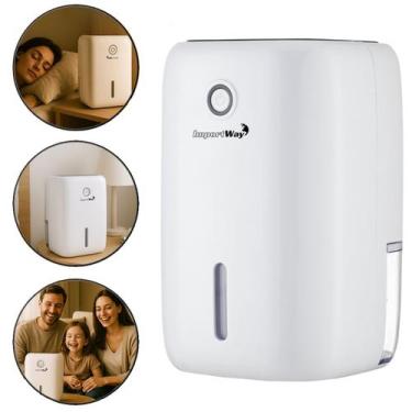 Imagem de Desumidificador de Ar Portátil 800ml Antimofo Elétrico Silencioso com 