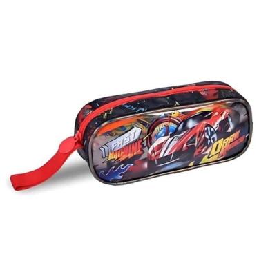 Imagem de Estojo Carro Fast Machine Porta Lápis Escolar Infantil - Clio