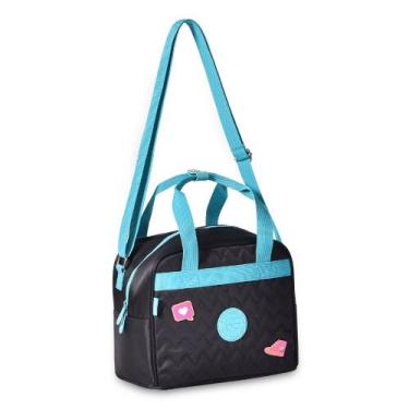 Imagem de Lancheira Térmica em Nylon OFICIAL LULUCA LU24086 - Clio, Preto