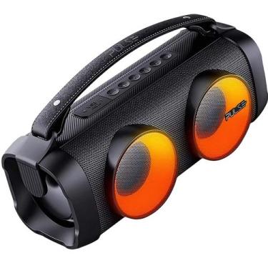 Imagem de Caixa De Som Bazooka Beats 80W RMS Led Bluetooth Preto - Multilaser