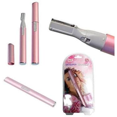 Imagem de Mini Depilador Elétrico Para Sobrancelhas E Buço CANETA ROSA - MARKELK