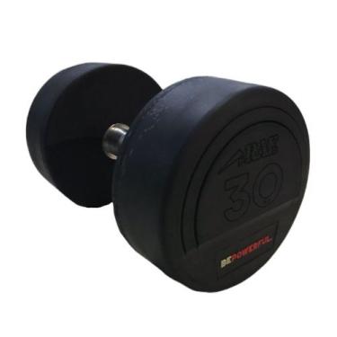 Imagem de Dumbbell emborrachado epic - com pegada em hard chromo - 34kg - RAE