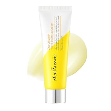 Imagem de About Me [MediAnswer] Vita Collagen Hydra Creme Essencial, Creme Hidratante em Gel K-Beauty com 70% de Colágeno Francês 500Da e Complexo Multivitamínico de 10.000pppm, Tratamento Antienvelhecimento