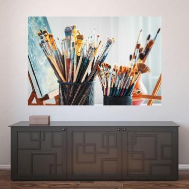 Imagem de Painel Adesivo de Parede - Pincéis - Pintura - 939pnp - Allodi