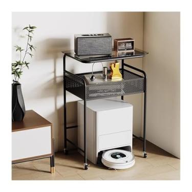 Imagem de YANIR-137 Organizador de vassoura de armário de armazenamento, prateleira de robô, suporte de chão, sala de estar, vassoura móvel, armário de armazenamento, sofá, aparador, sala de estar, rack de