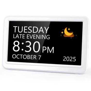 Imagem de Relógio de calendário Raynic Date Clock Digital 12 Themes