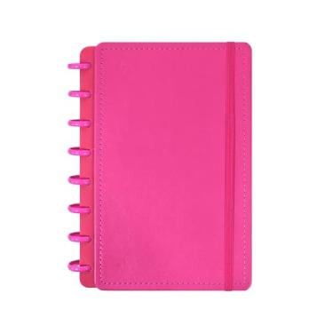 Imagem de Caderneta Inteligente A5 Capa Dura 8 Discos Tamanho M Caderno de Anotações Personalizavel 80 Folhas (Pink)