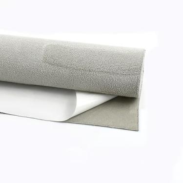 Imagem de Tecido De Camurça Autoadesivo 1 Peça - Reutilizável, Fácil De Cortar Para Painel De Porta De Carro, Projetos "faça Você Mesmo", 18 Cores E 7 Tamanhos (20x30cm-100x145cm)(LightGrey,100x145cm)
