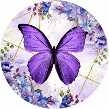 Imagem de Painel Festa Redondo 1,50m Borboleta (BBL069)