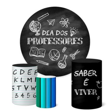 Imagem de Trio Capas Cilindro + Painel 1,50m Dia Dos Professores (K1PROF0012)