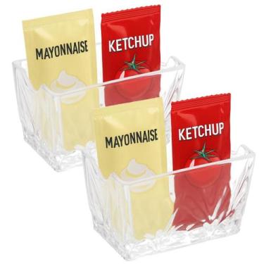 Imagem de 2 Porta Sache Vidro Organizador Para Chá Açucar Condimentos - Lyor