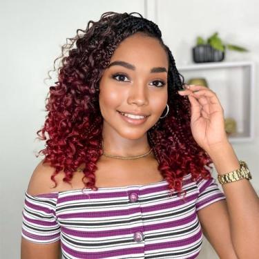 Imagem de Crochet Hair Yewell Goddess Box Braids de 14 polegadas para mulheres n