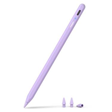 Imagem de metapen A8 Caneta para iPad (2018-2025), Carregamento Rápido, Pixel Precise, Lápis para Apple iPad 11/10/9/8/7/6ª Geração, Pro 12,9"/11"/13", M4, Air 3/4/5/M2/M3, Mini 5ª/6ª Geração (Roxo)