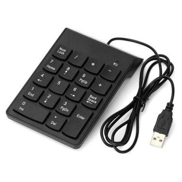 Imagem de Teclado numérico USB com fio de 18 teclas - PONTO DO NERD