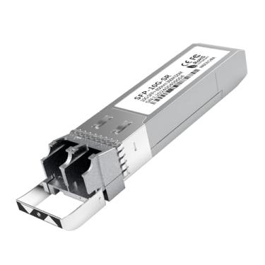 Imagem de Módulo SFP+ 10GBase-SR, transceptor Ethernet LC multimodo, MMF 10G 850nm até 400m, compatível com Cisco SFP-10G-SR, Meraki, Ubiquiti UF-MM-10G, Mikrotik, Netgear, HPE, TP-Link, Aruba e mais